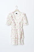 Smock frill dress - Tapioca mel