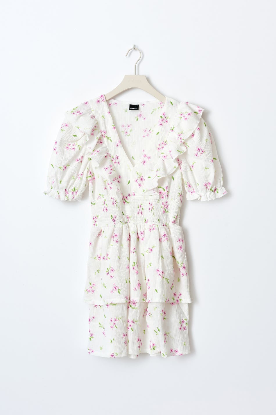 Smock frill dress - Tapioca mel