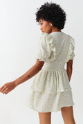 Smock frill dress - Blanc cassé