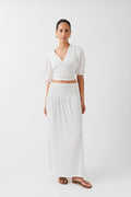 Smock maxi skirt - Yellow ditsy