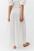 Smock maxi skirt - Yellow ditsy