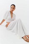 Smock maxi skirt - Blanc cassé