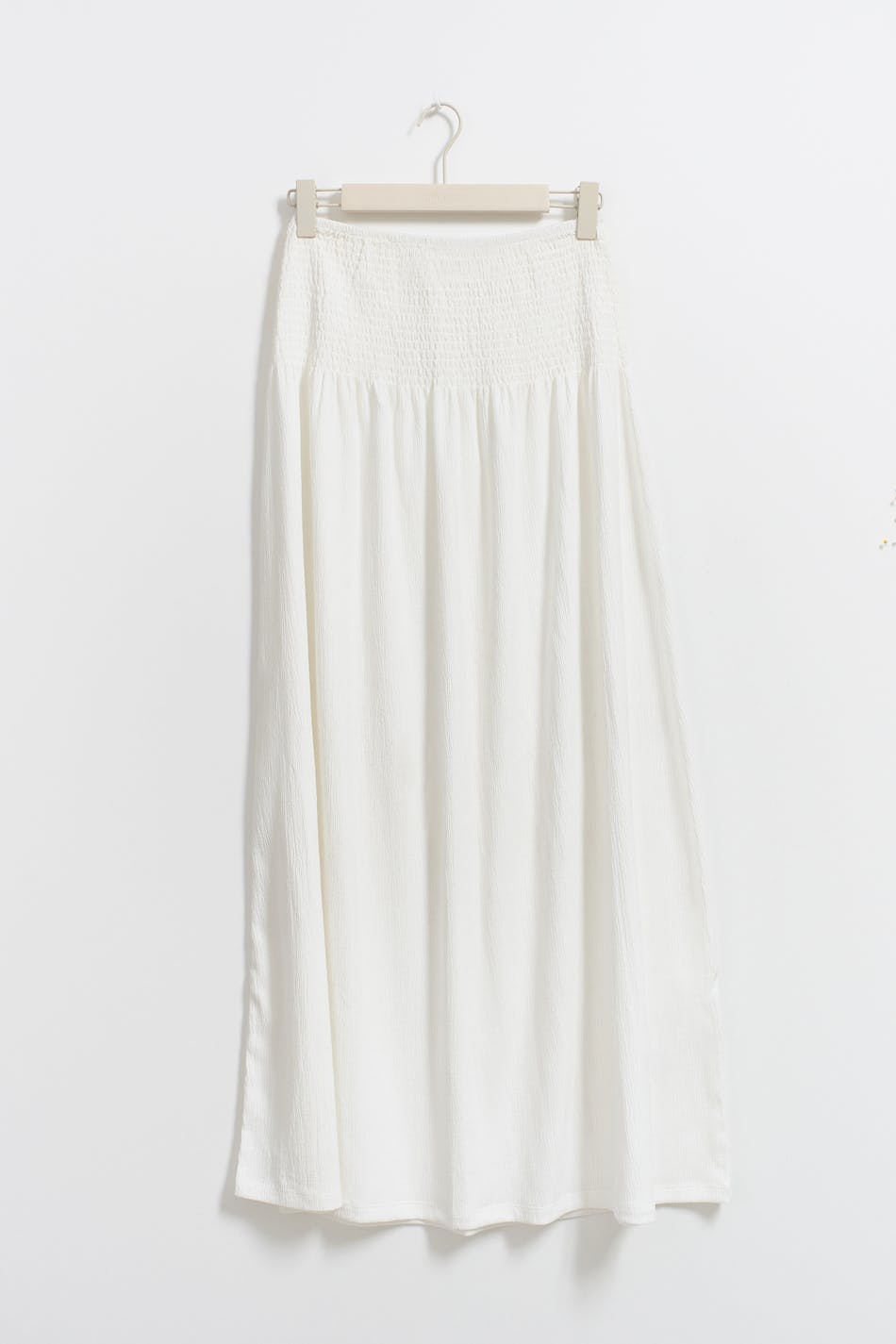 Smock maxi skirt - Blanc cassé
