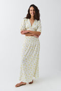 Smock maxi skirt - Yellow ditsy