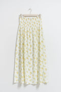 Smock maxi skirt - Yellow ditsy