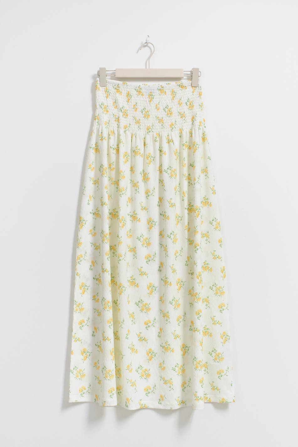 Smock maxi skirt - Yellow ditsy