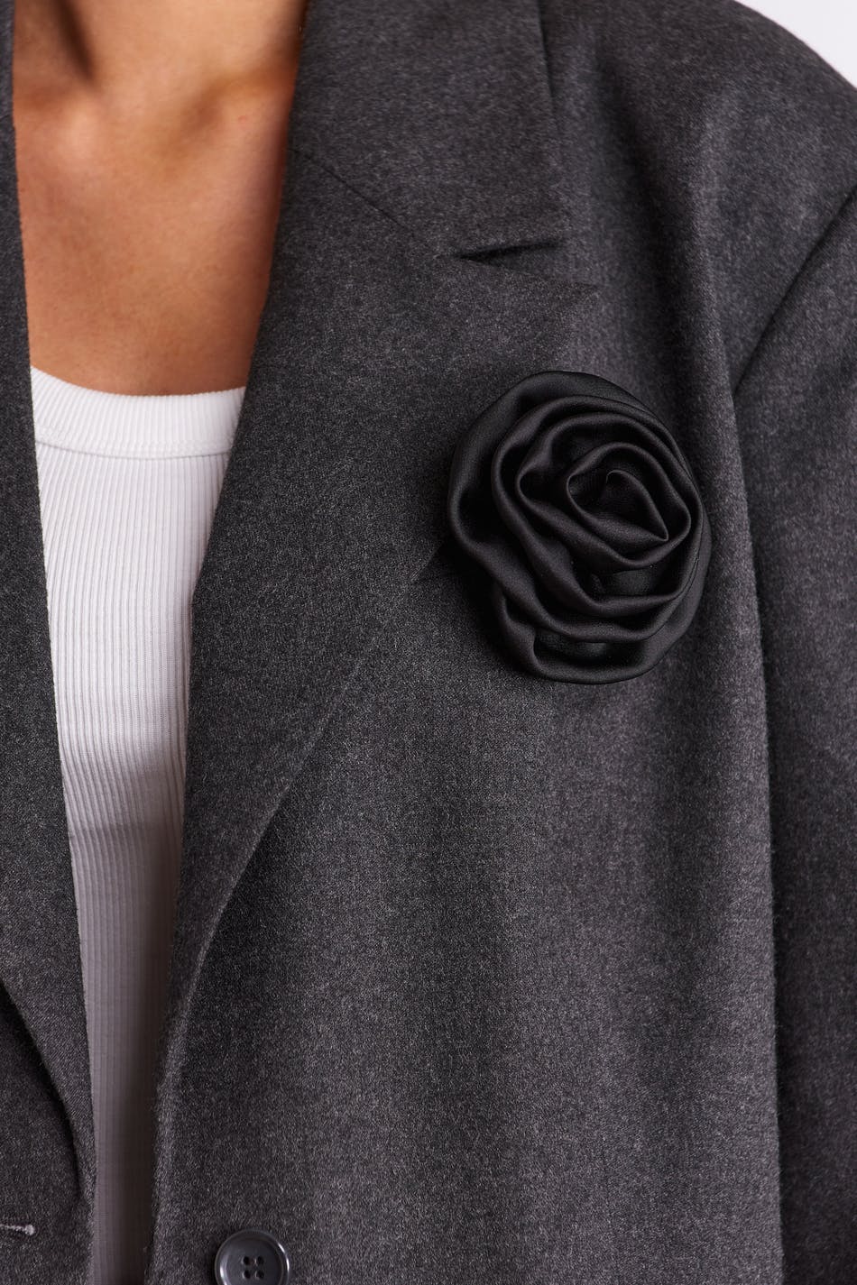 2-pack flower clips - Noir