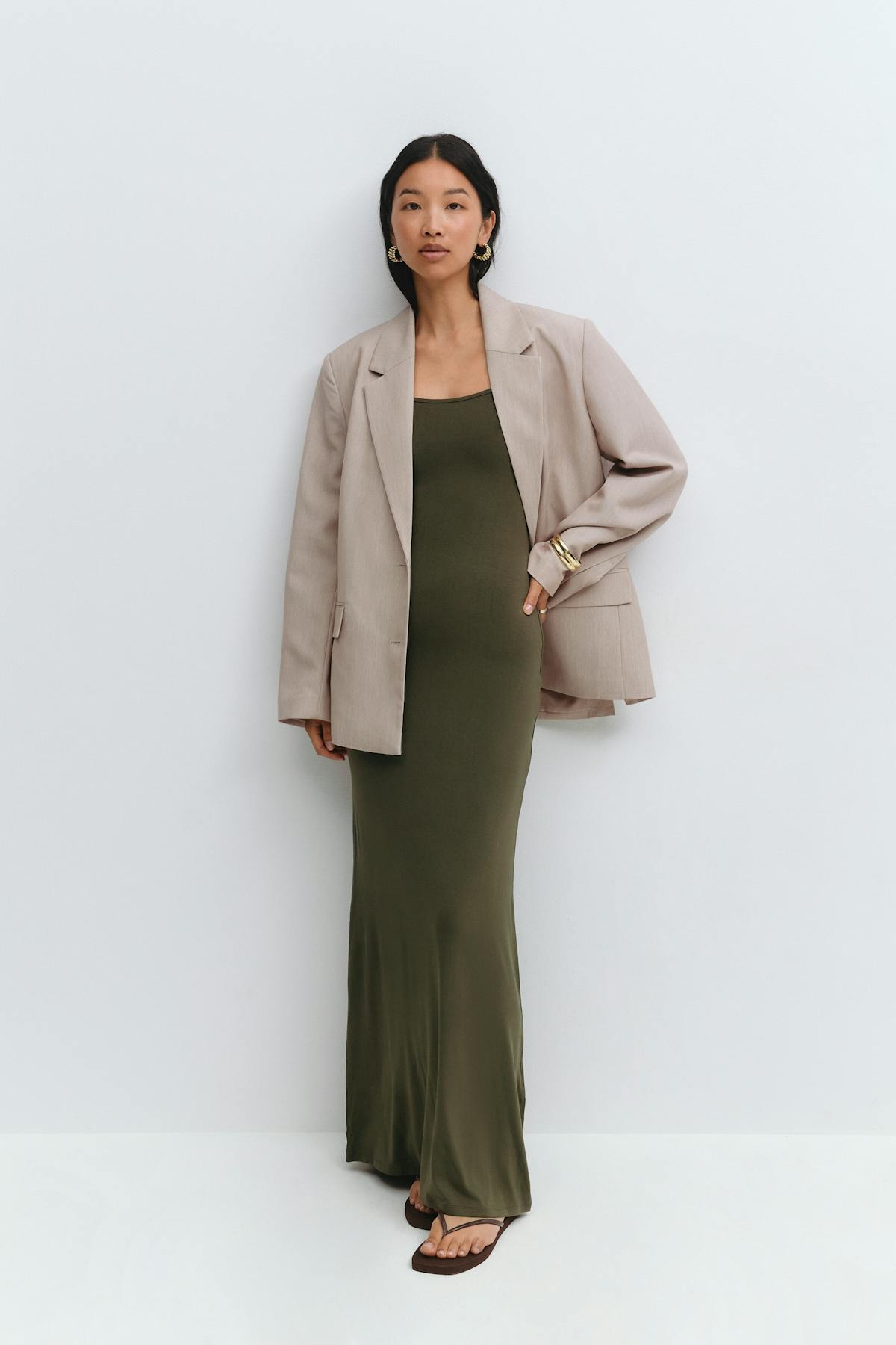 Maxi slip dress - Jaune clair