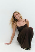 Maxi slip dress - Grey melange