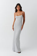 Maxi slip dress - Deep taupe