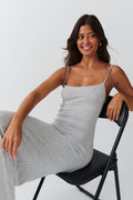 Maxi slip dress - Stone