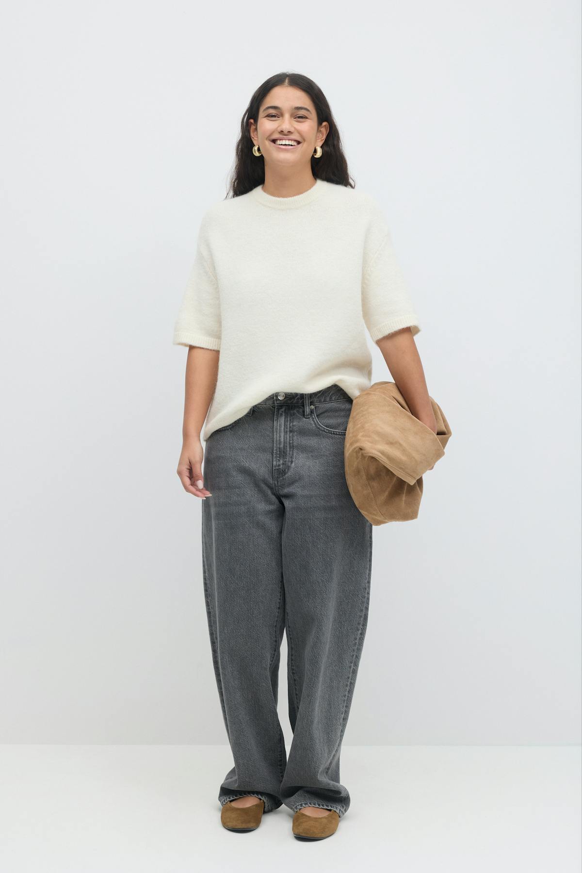 knitted top - Navy blazer