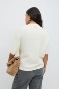 knitted top - Navy blazer