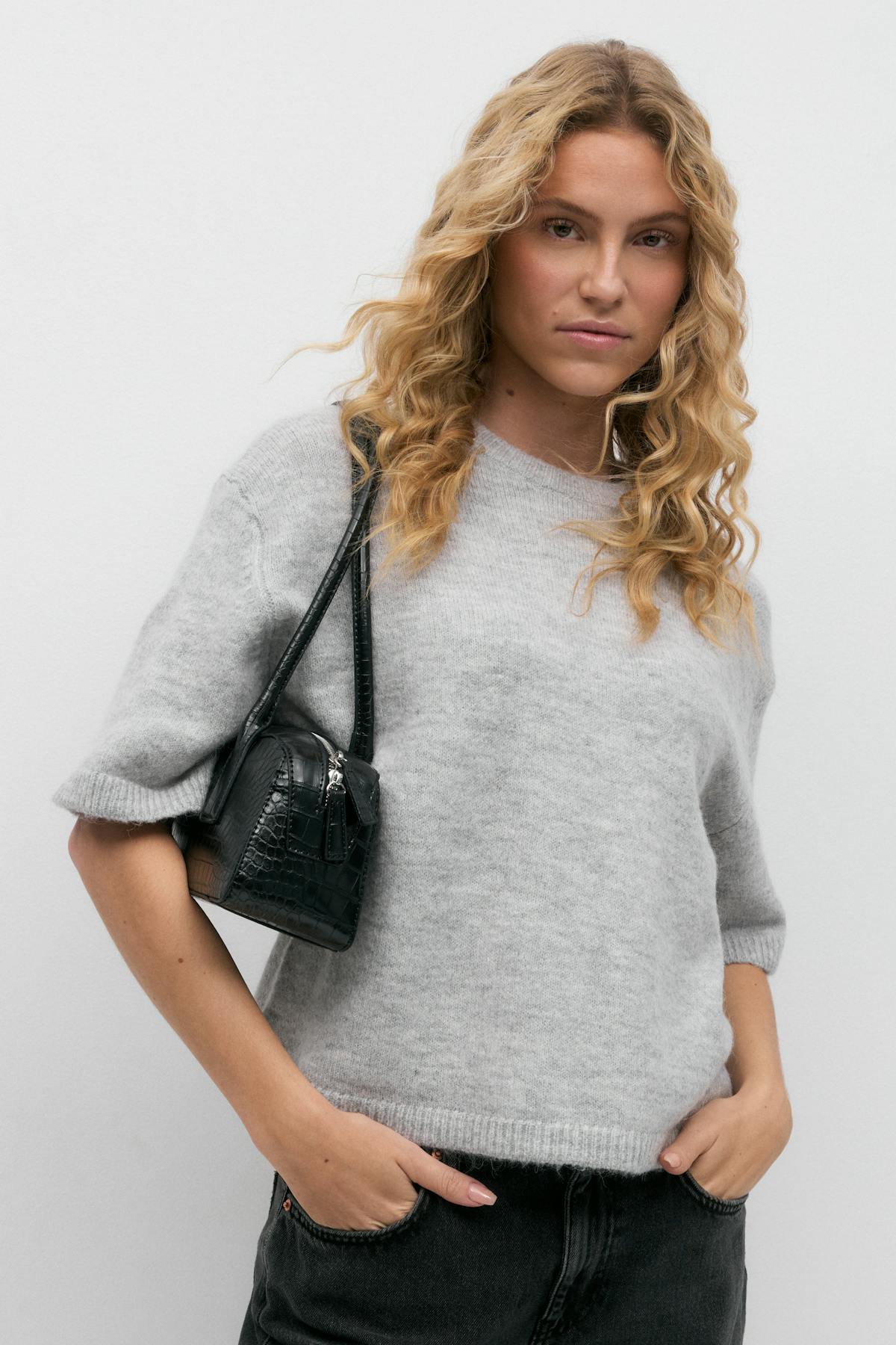 knitted top - Sead pearl
