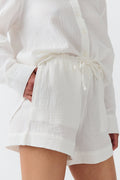 Gauze shorts - Blanc