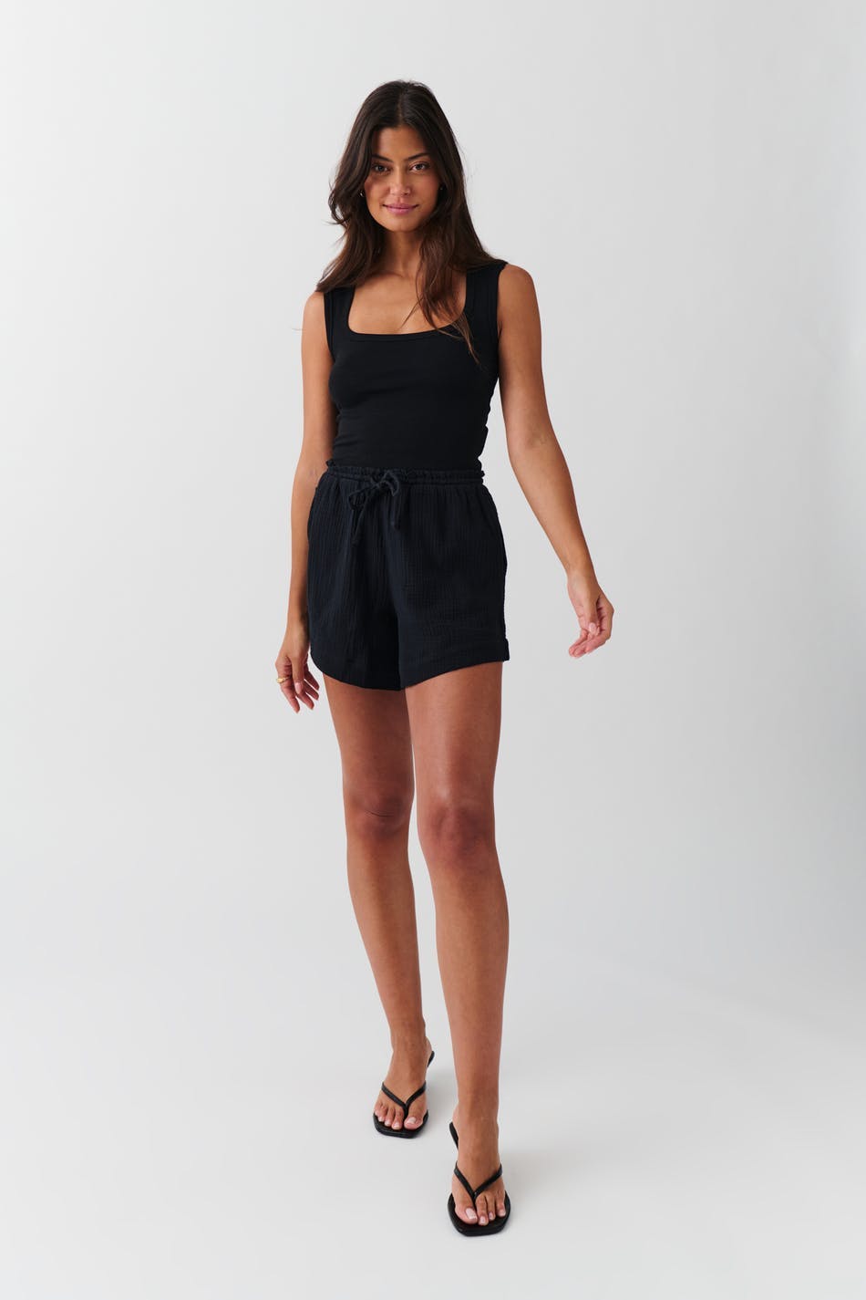 Gauze shorts - Blanc