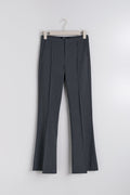 Petite bootcut trousers - Grey melange