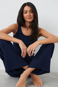 Yoga tank top - Bleu marine