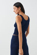Yoga tank top - Bleu marine