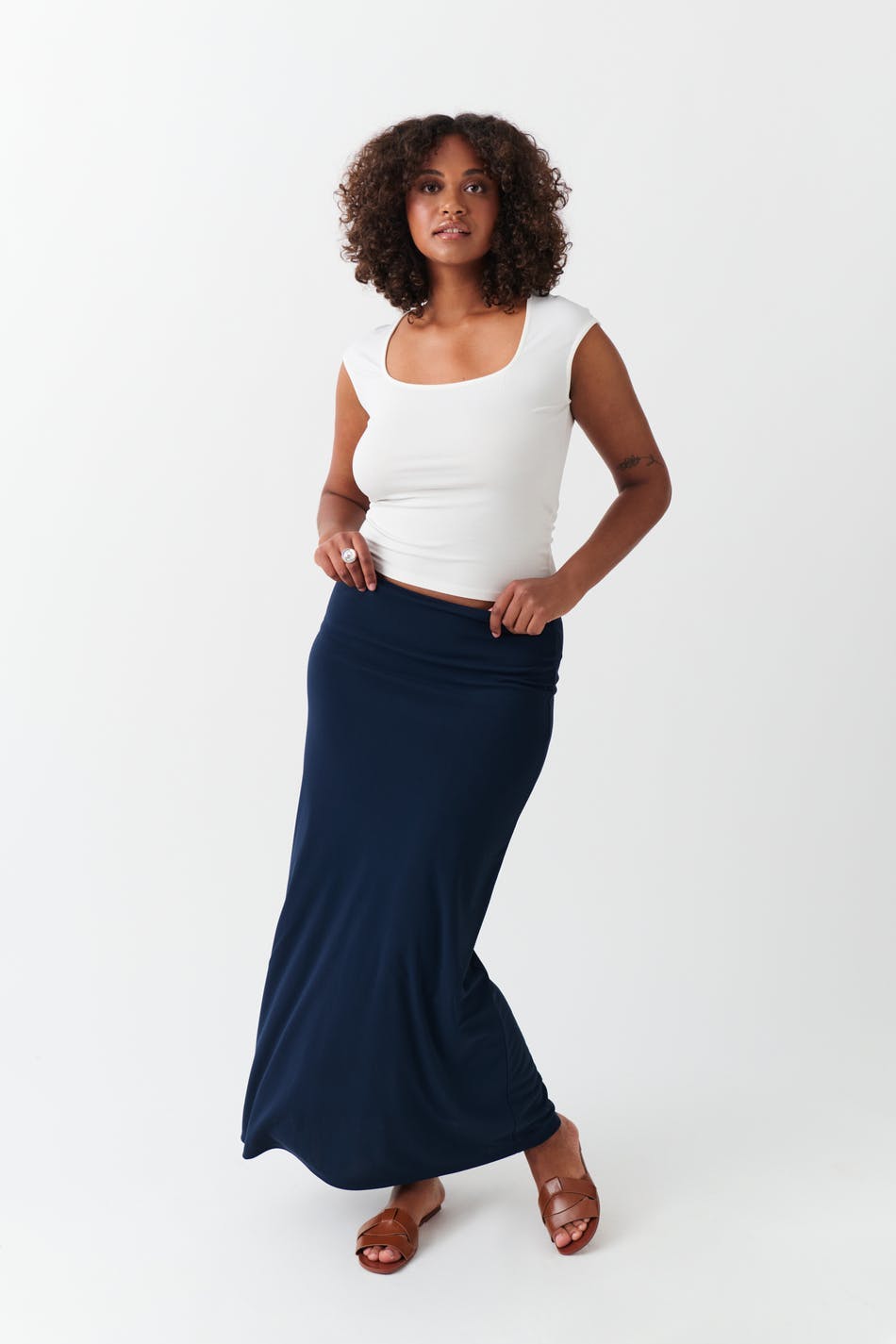 Low waist maxi skirt - Pristine