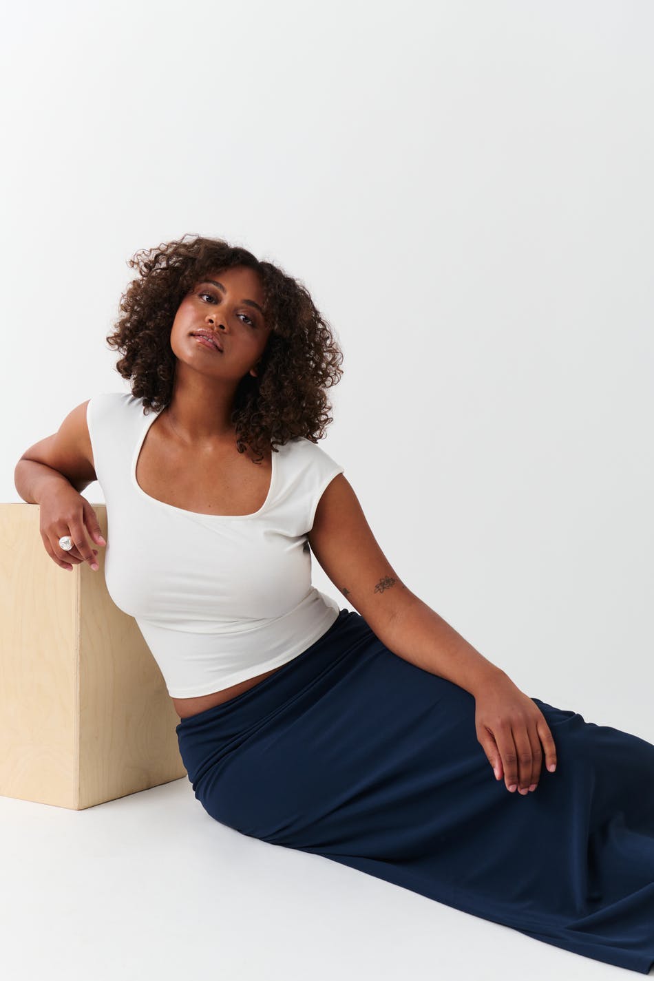 Low waist maxi skirt - Pristine