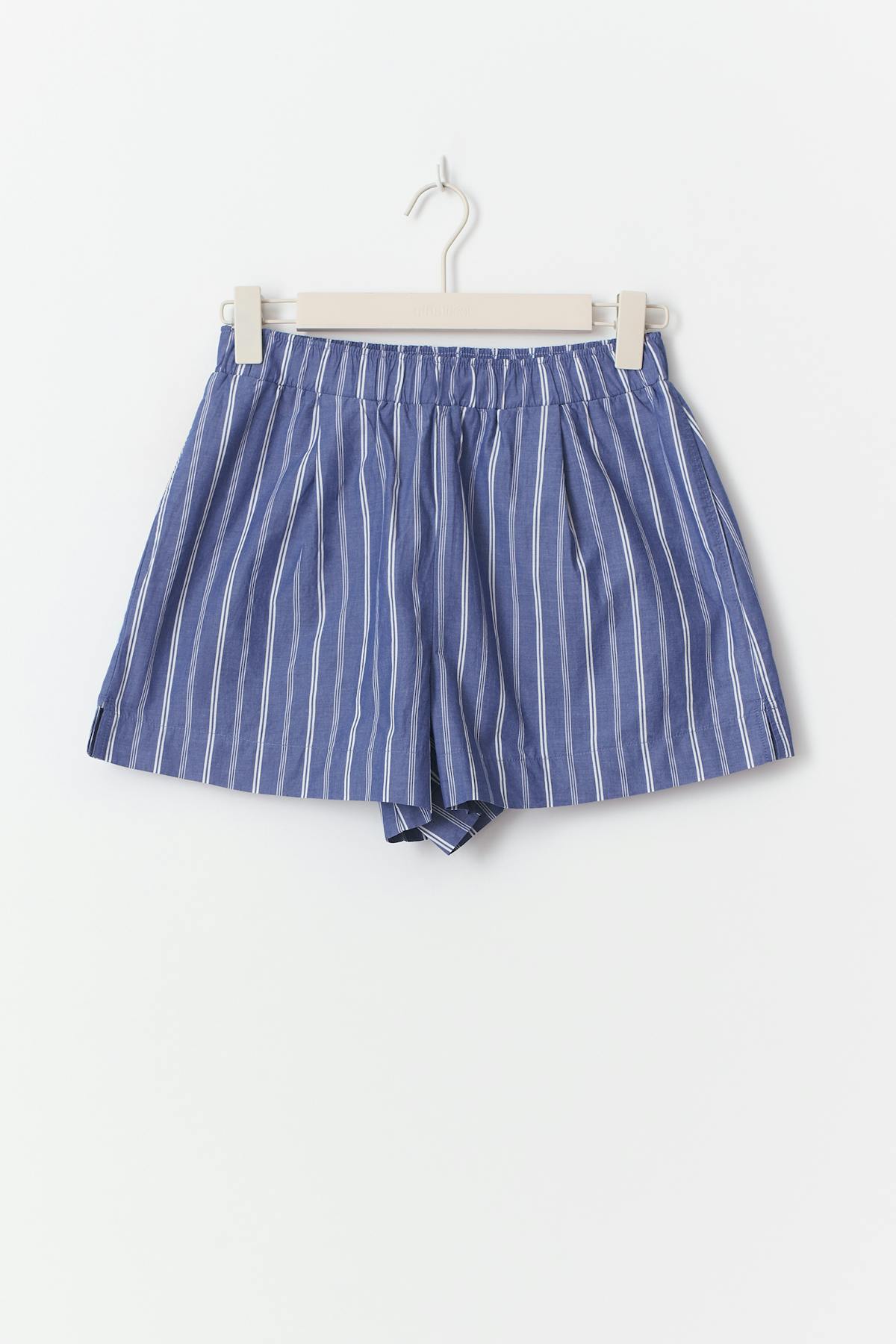 Poplin shorts - Pink stripe