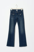 Front pocket bootcut jeans - Mid grey