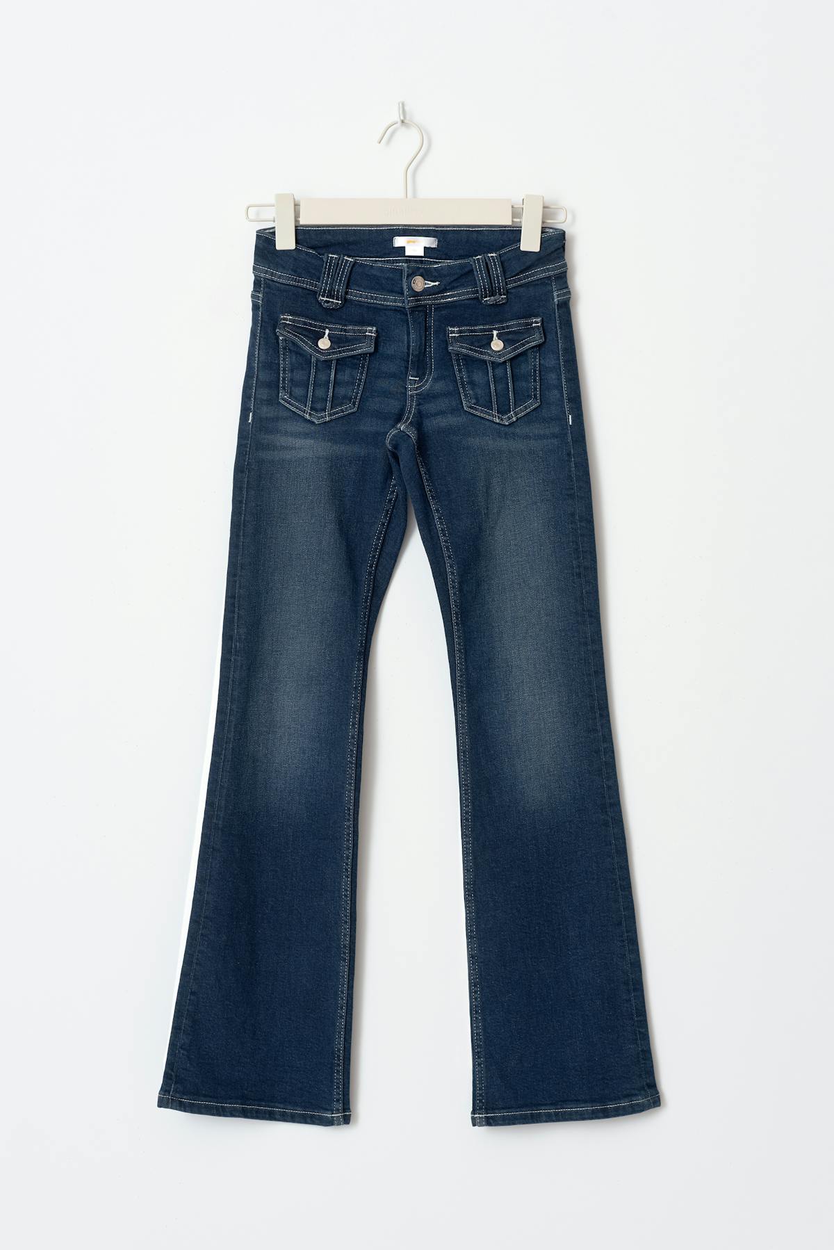 Front pocket bootcut jeans - Mid grey