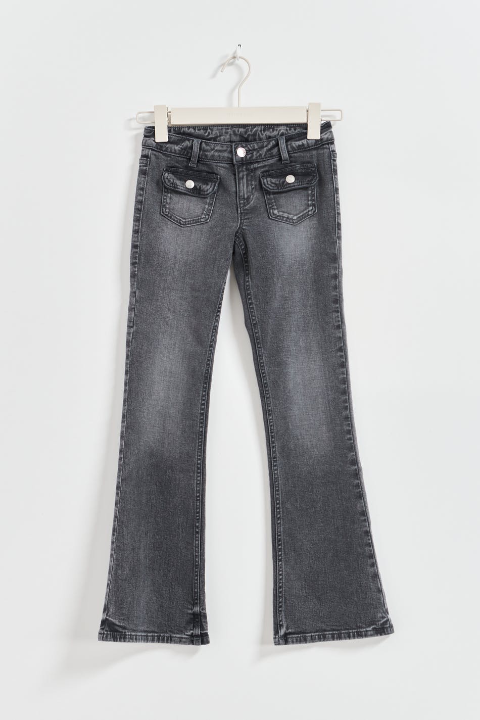 Front pocket bootcut jeans - Mid grey