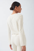 Waffle pyjamas long sleeve top - Tofu