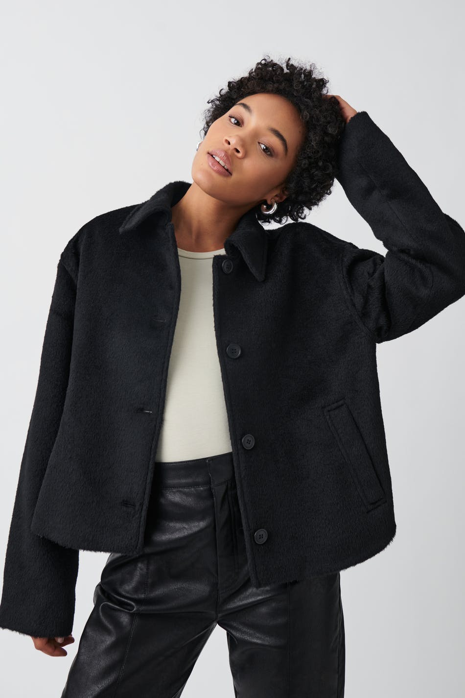 Boxy jacket - Noir