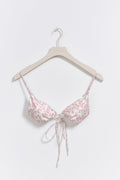 Semishine triangle bikini top - Rose ditsy
