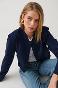 Short tailored jacket - Bleu marine