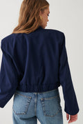 Short tailored jacket - Bleu marine