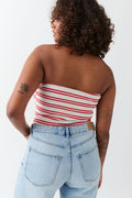 tube top - Navy blazer