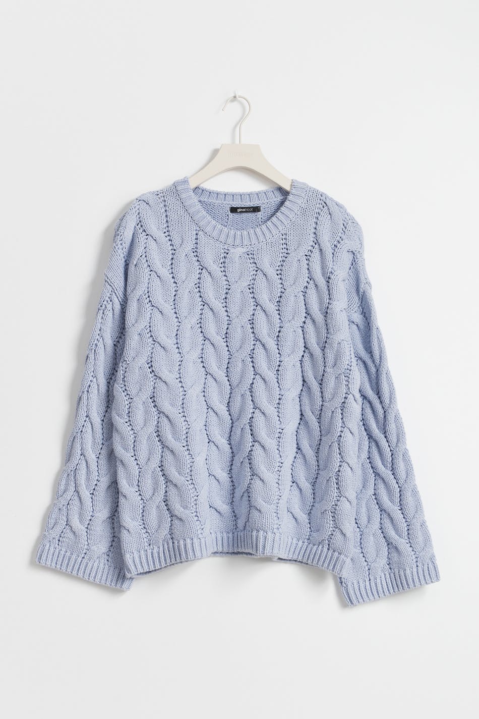 Cable knitted sweater - Heather