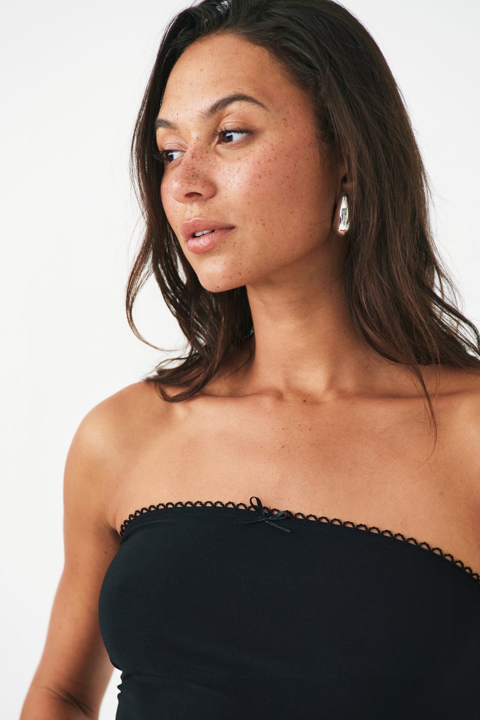 Bow tube top - Noir