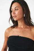 Bow tube top - Noir