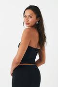 Bow tube top - Noir
