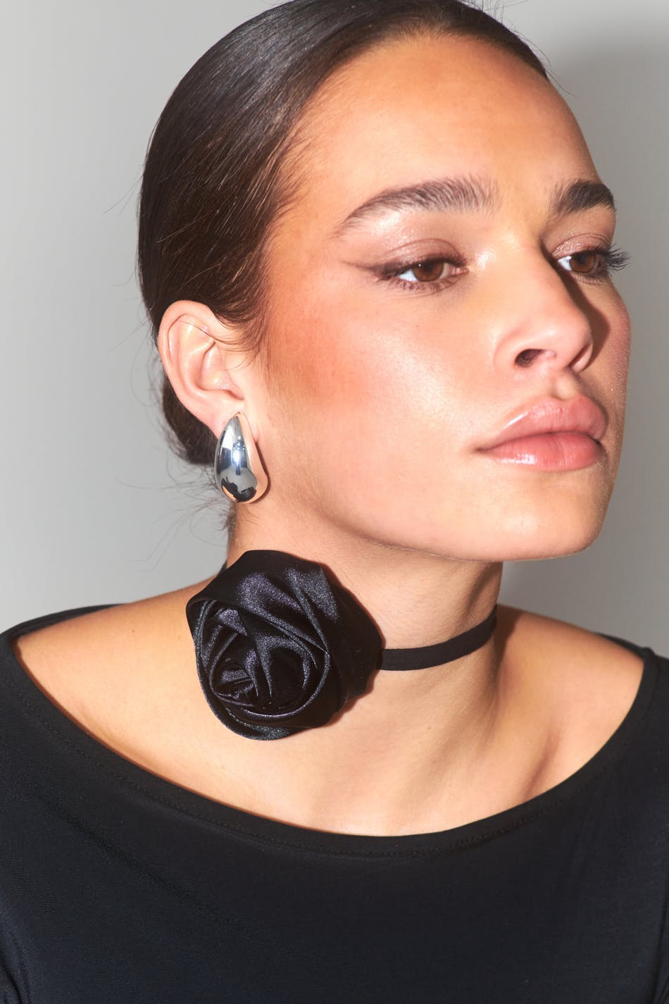 Rose detail band - Noir