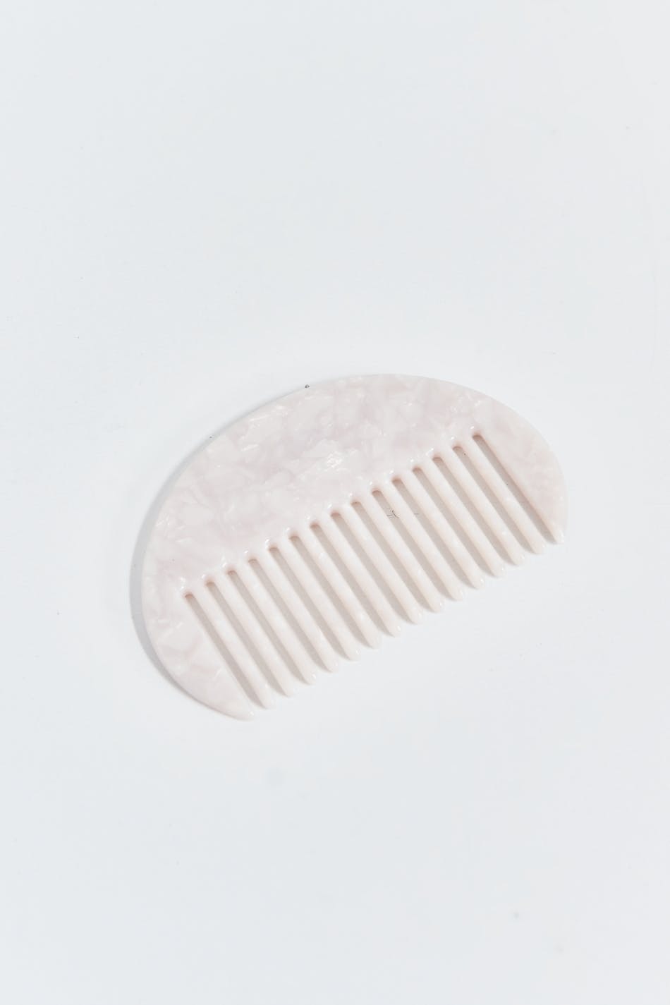 Curved hair comb - Blanc cassé