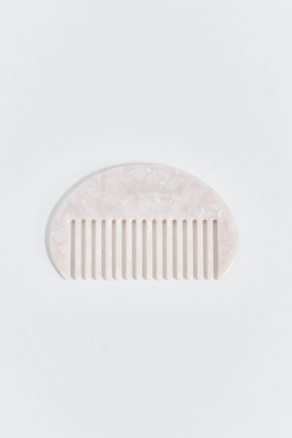 Curved hair comb - Blanc cassé