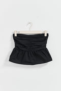 Peplum top - Noir