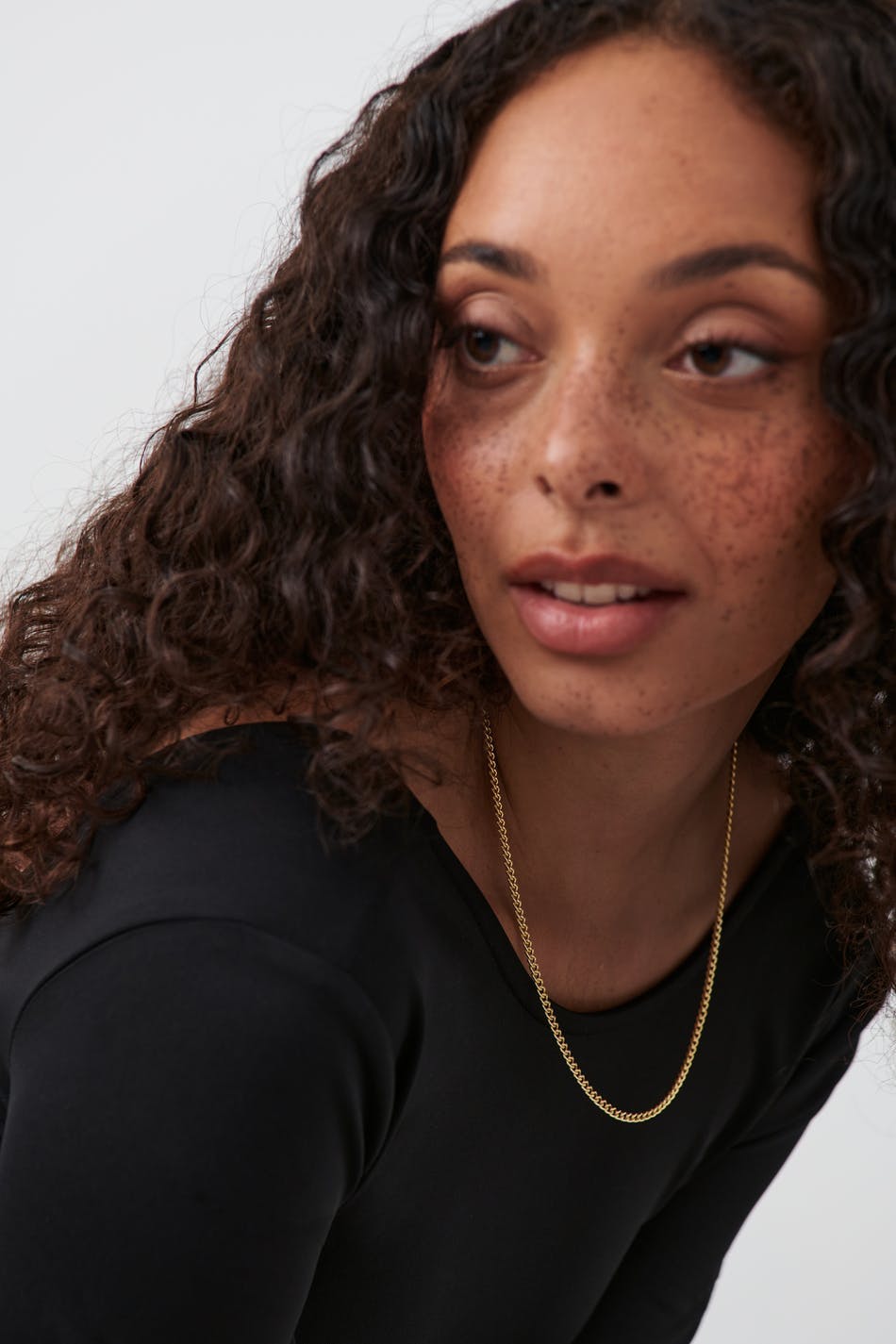Clean chain necklace - Doré