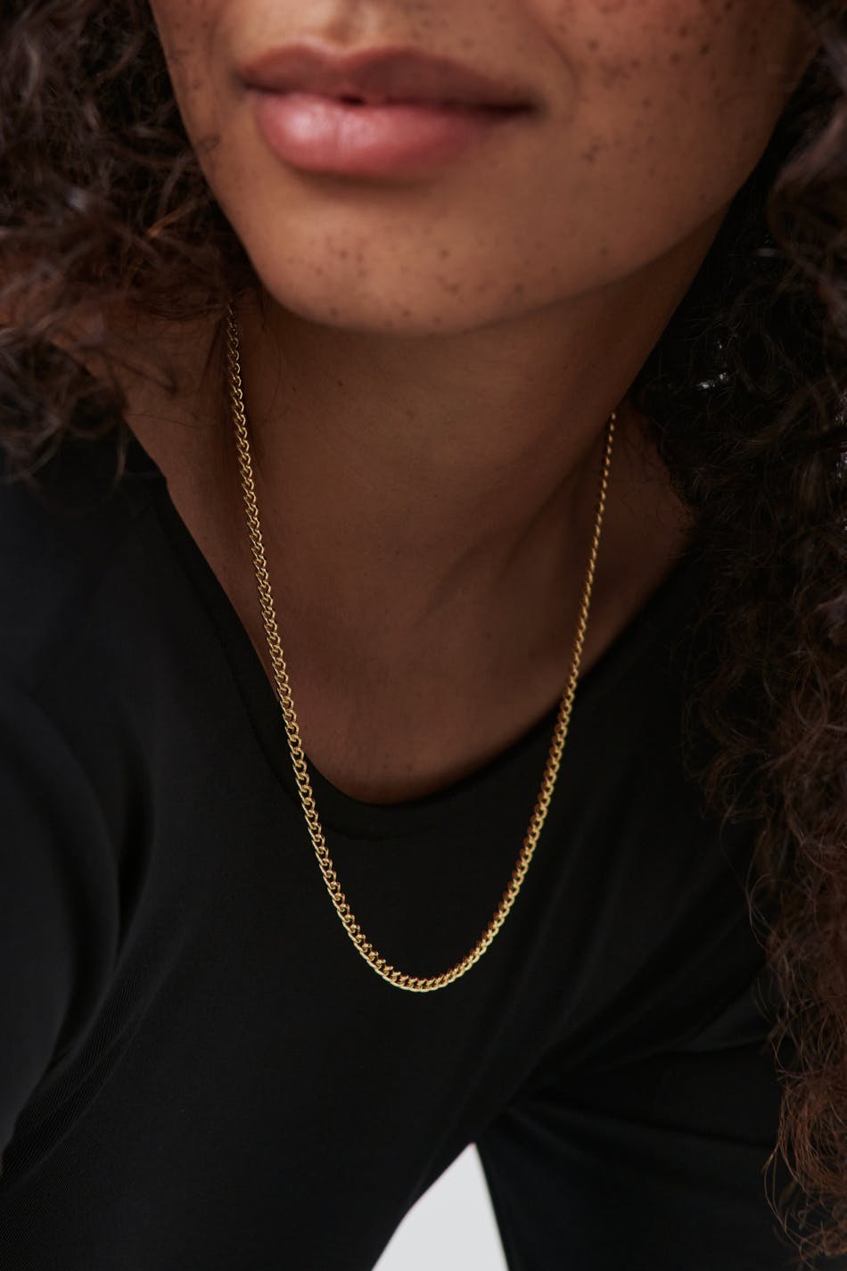 Clean chain necklace - Doré