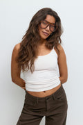 Basic strap singlet - Grey melange