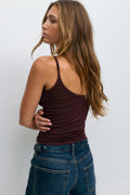 Basic strap singlet - Moss gray