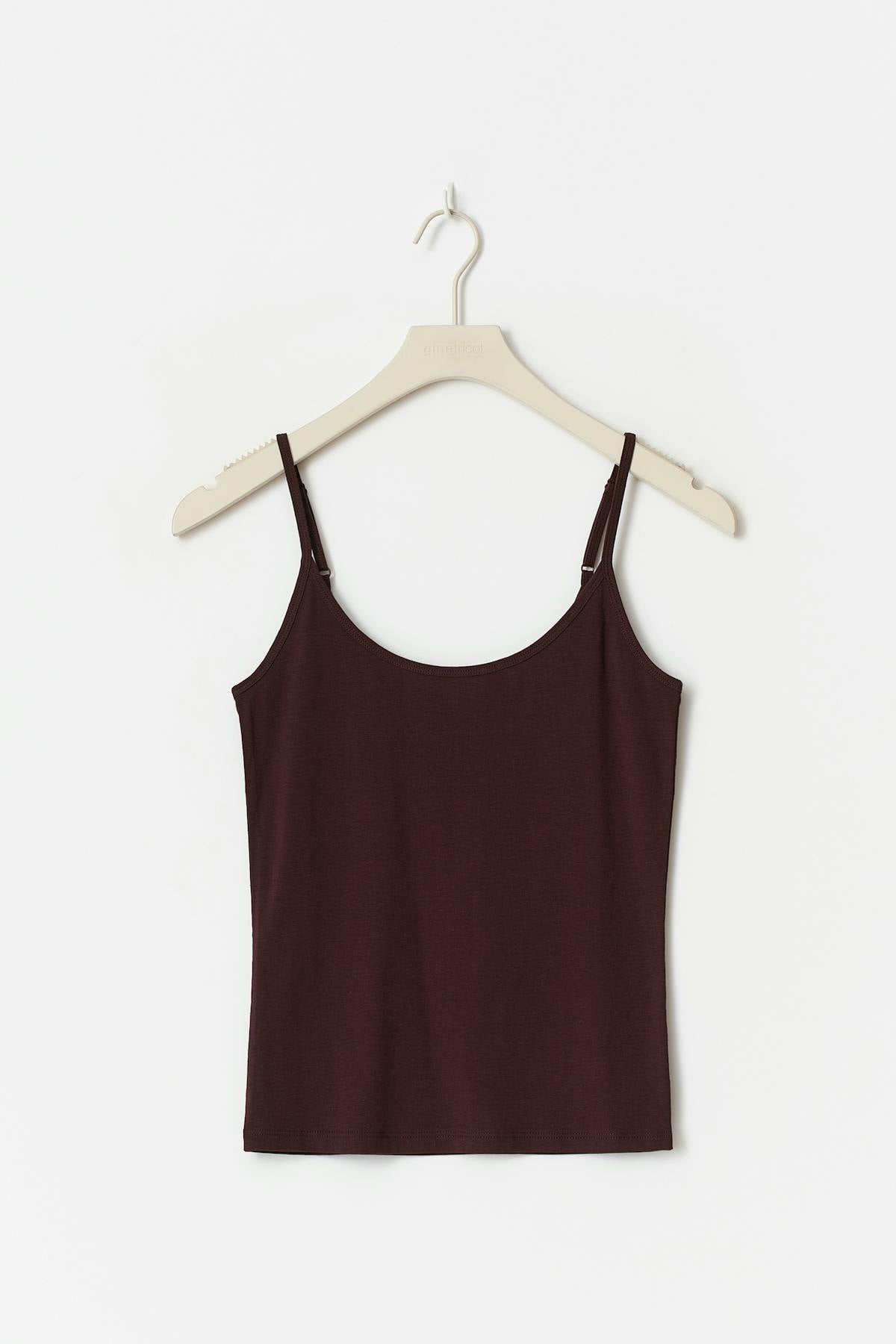 Basic strap singlet - Moss gray