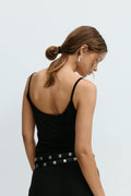 Basic strap singlet - Noir