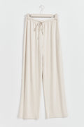 drawstring wide trousers - Moonbeam